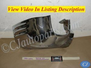 OEM 1958 Cadillac Deville Eldorado Fleetwood RIGHT PASSENGER SIDE FRONT BUMPER END LOWER #3511183